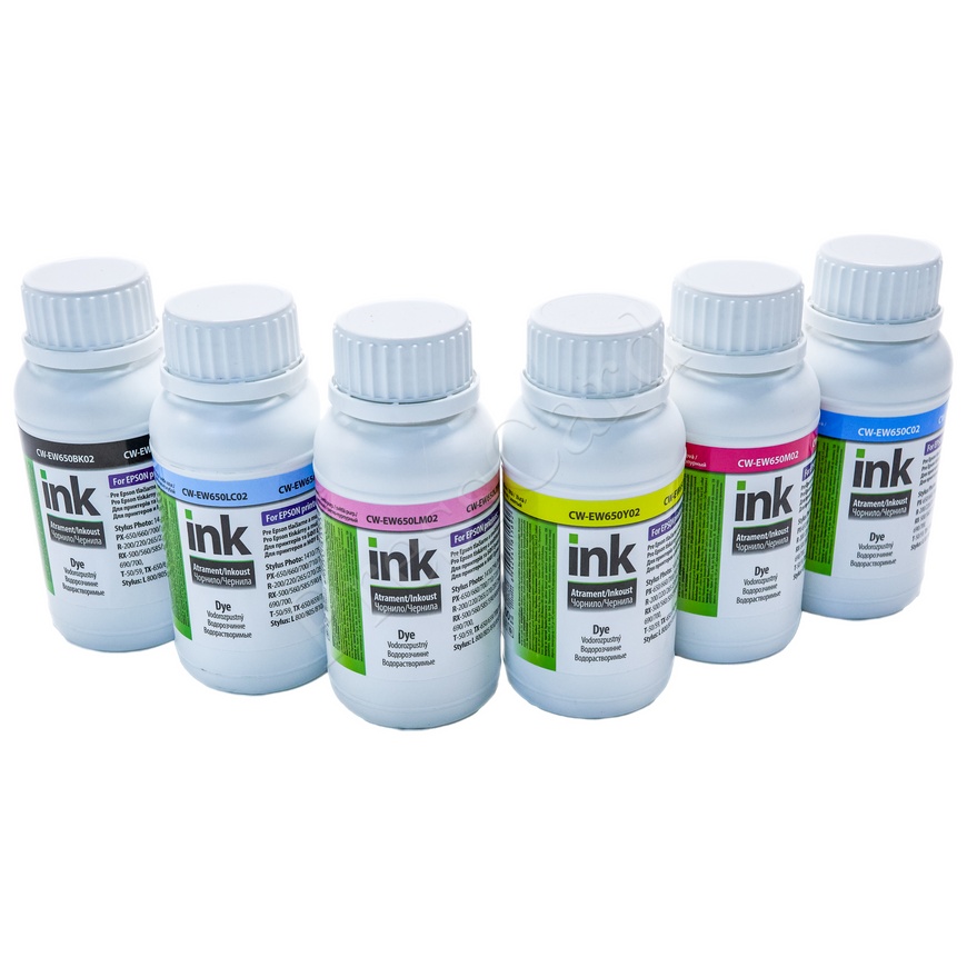 Водорозчинне чорнило Colorway для принтерів Epson - 200 мл, lightmagenta/світло-пурпуровий